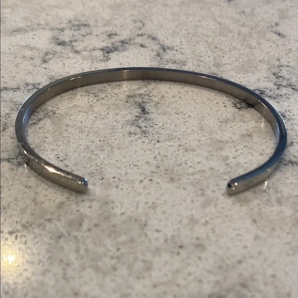 MantraBand Bracelets Inspirational Silver Cuff Bracelet Set - Picture 4 of 6